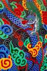 Closeup of colorful Korean Buddhist drum, Hiroshima, Japan Art Print